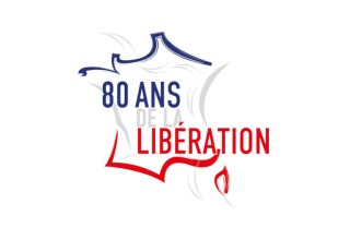 Logo représentant la France et le titre 80 ans Libération
